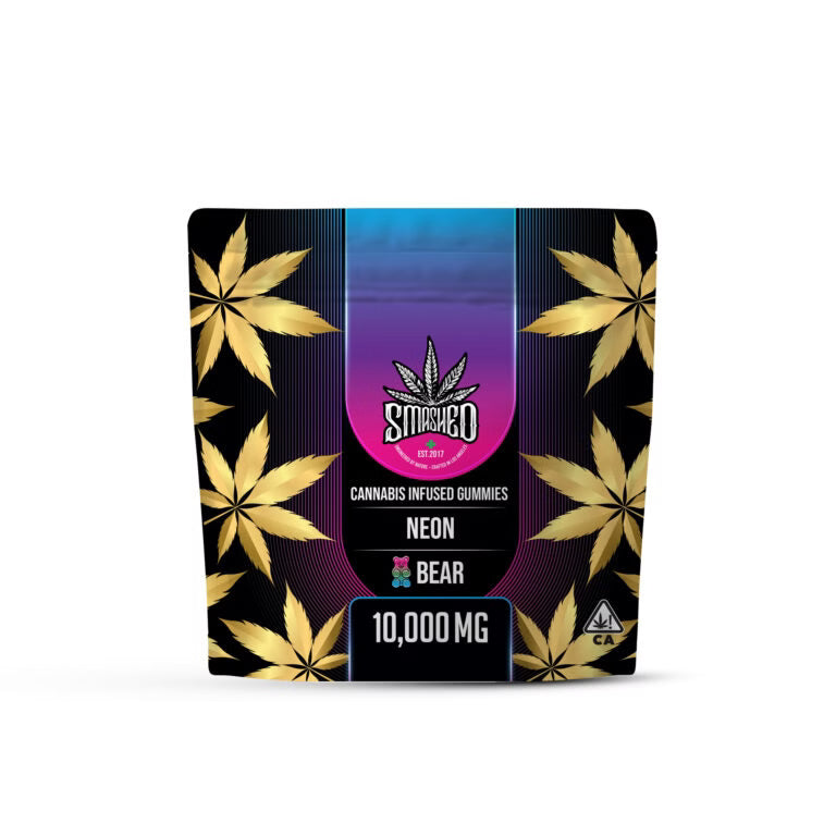 Neon Bears Cannabis Infused Gummies 20pk 10000mg THC (Smashed)