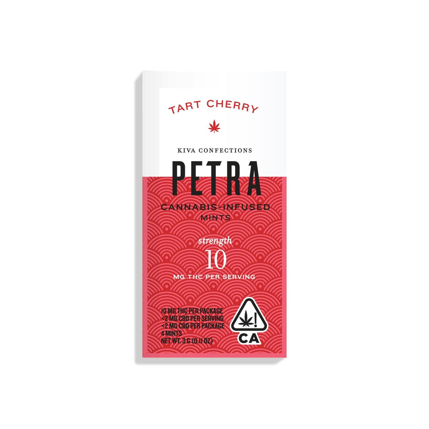 Tart Cherry Petra Mints 40pk 100mg THC (Kiva Confections)