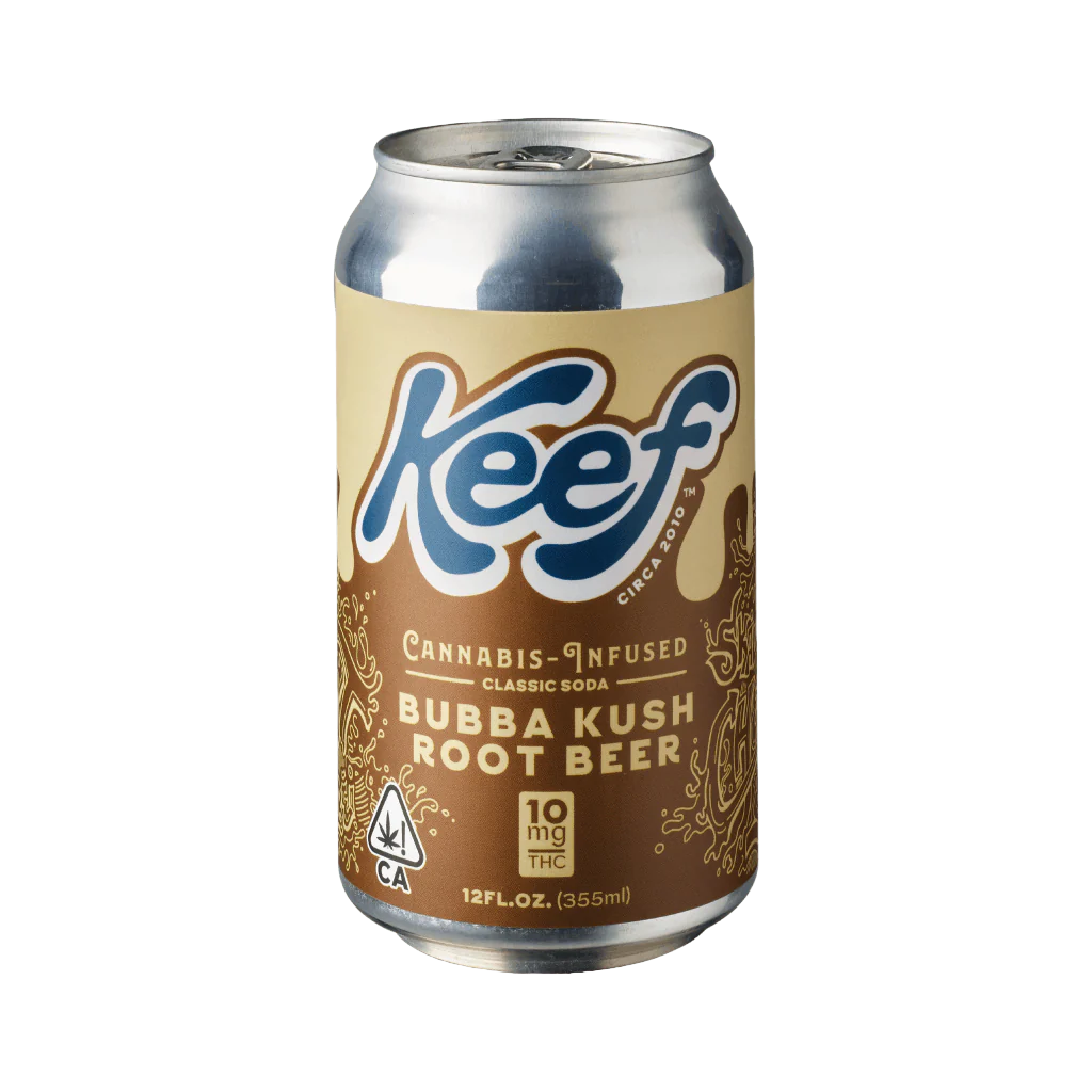 Bubba Kush Root Beer Cannabis-Infused Classic Soda 10mg THC (Keef Brands)