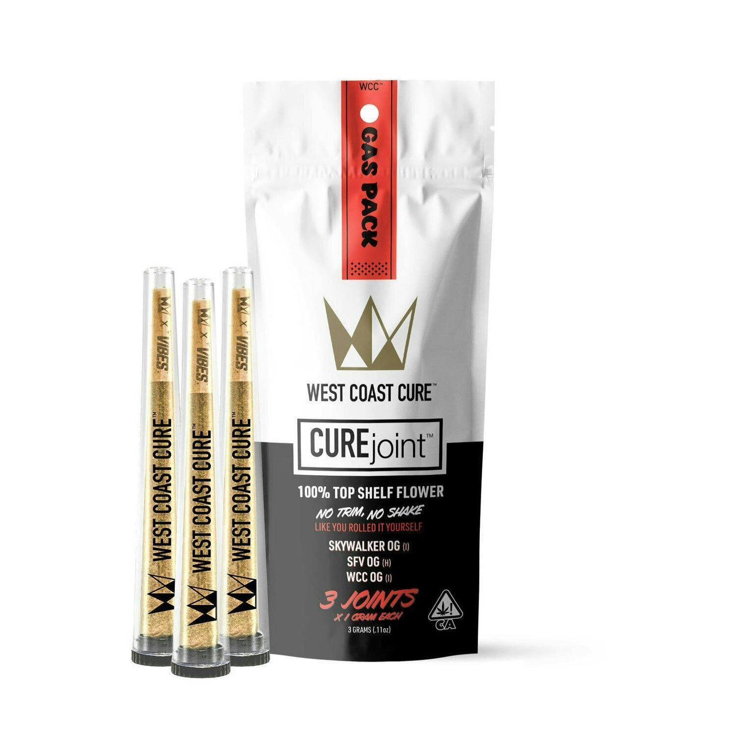 Gas Pack - Top Shelf CUREjoint Variety Pack 3 x 1G (West Coast Cure)