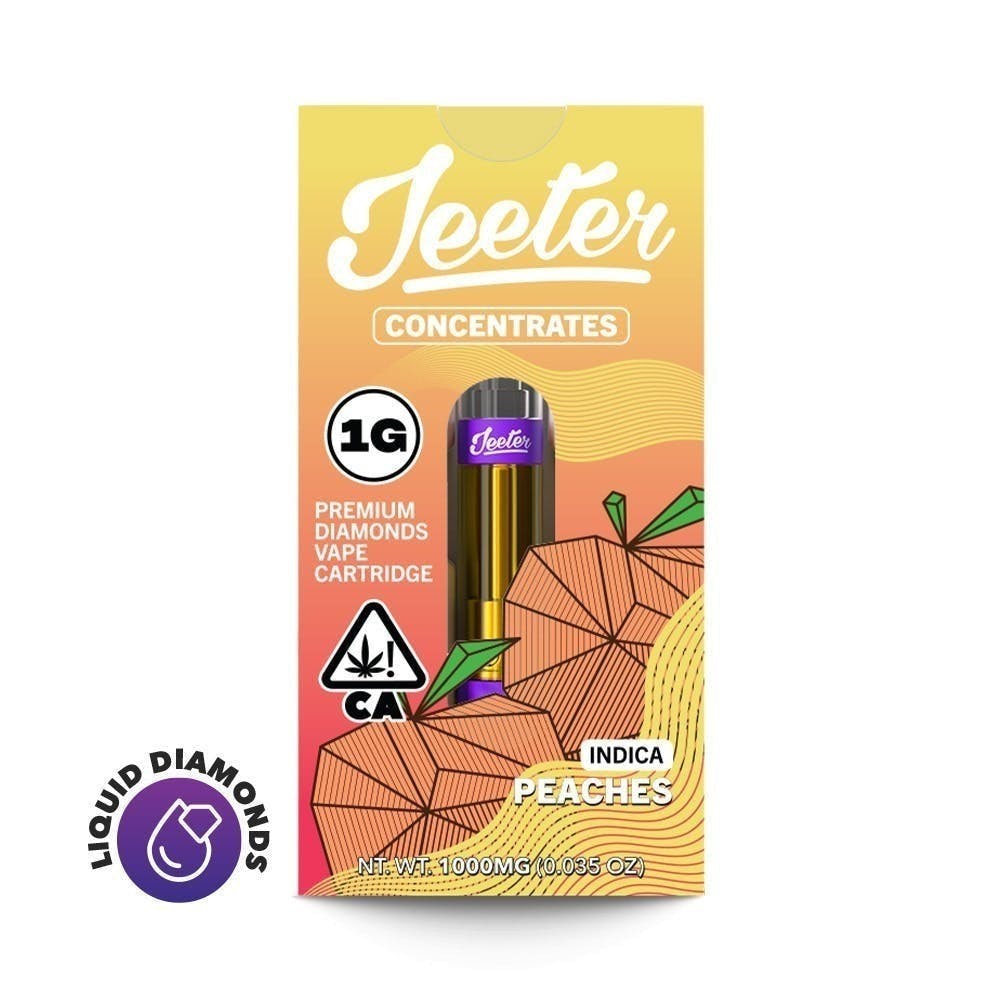 Peaches Juice Liquid Diamonds Vape Cartridge 1g (Jeeter)