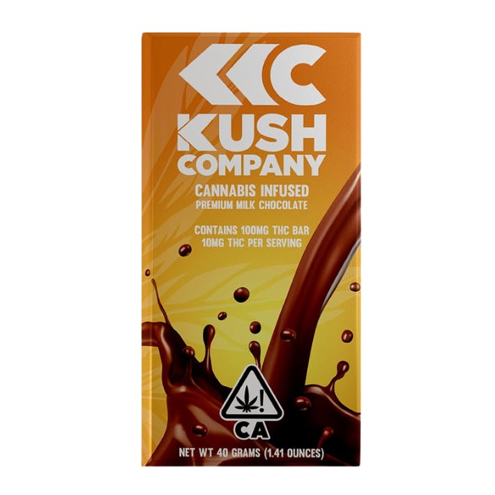 Milk Chocolate Bar 10pc 100mg THC (KushCompany)