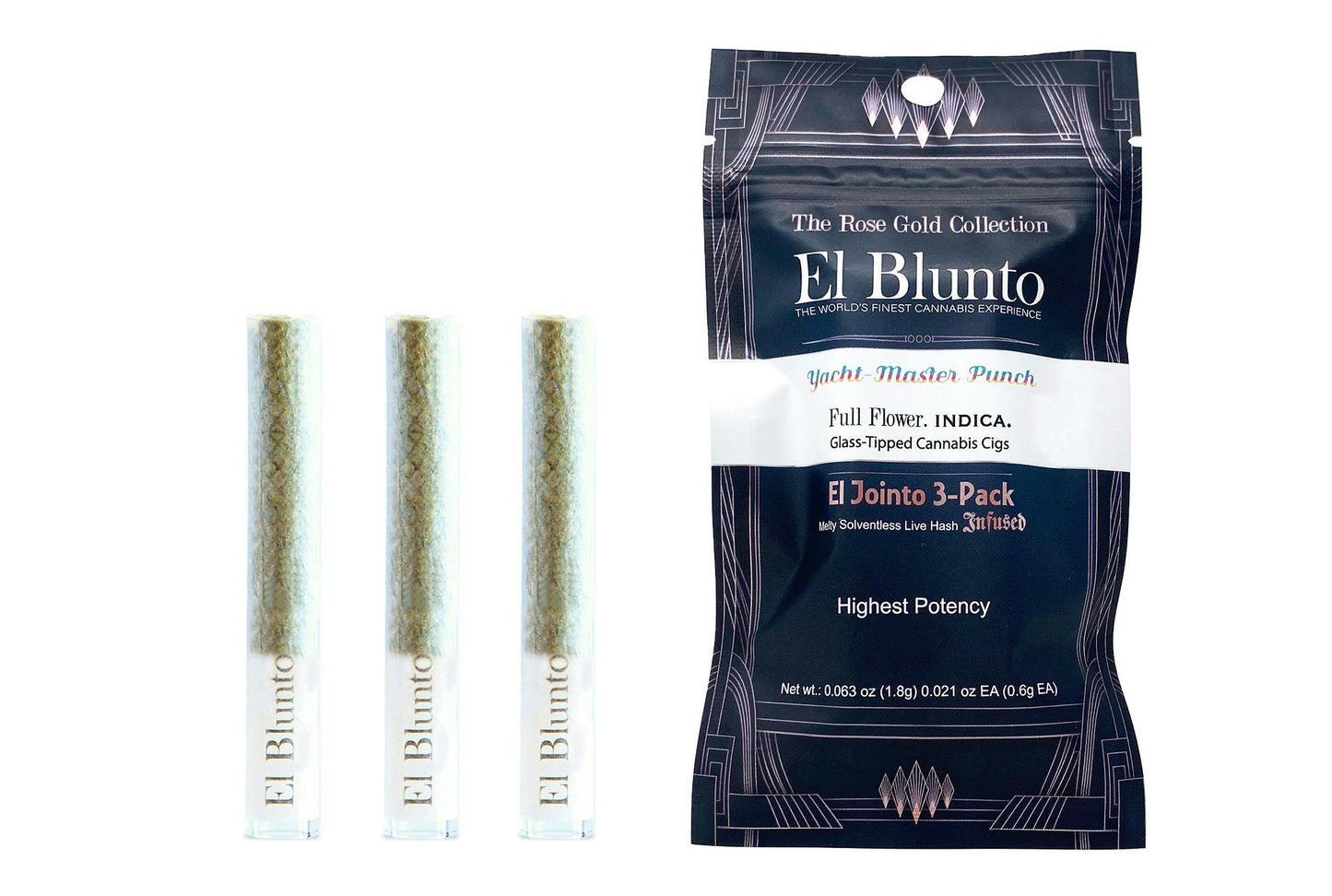 Yacht-Master Punch Hash Infused El Jointito 3pk 1.8g (El Blunto by Albert Einstone's)
