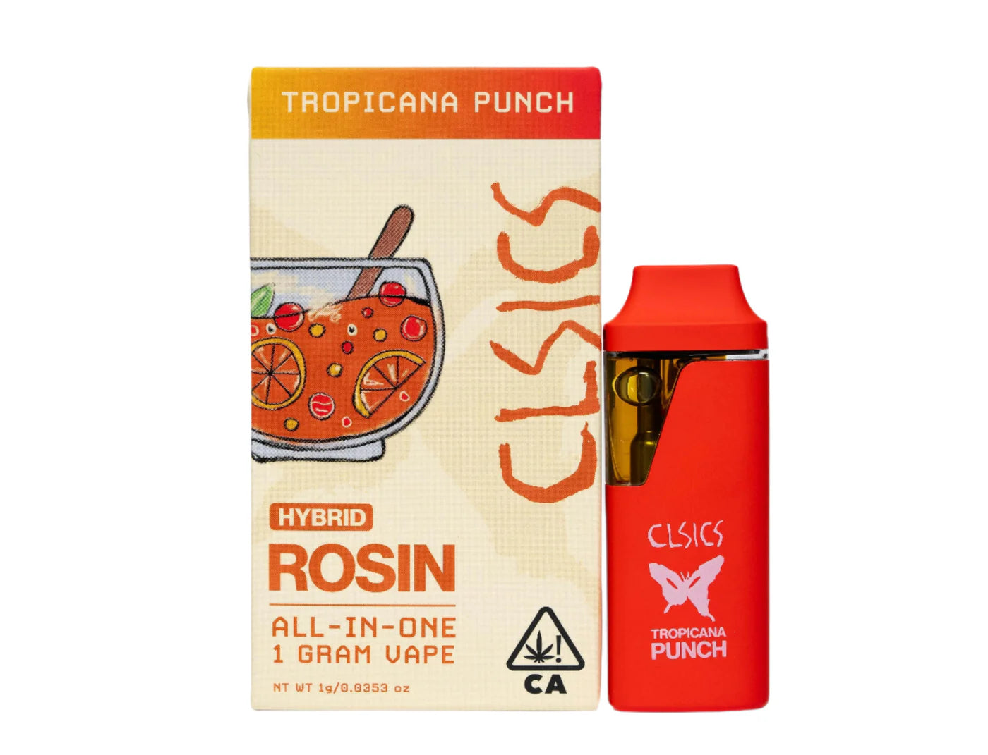 Tropicana Punch Live Rosin All in One Vape 1g (CLSICS Rosin & Rosin Infused Pre Rolls)