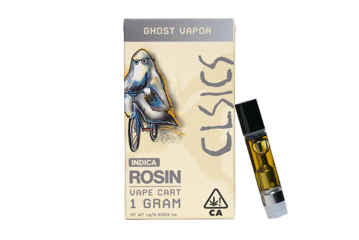 Ghost Vapor Live Rosin Vape Cartridge 1g (CLSICS Rosin & Rosin Infused Pre Rolls)