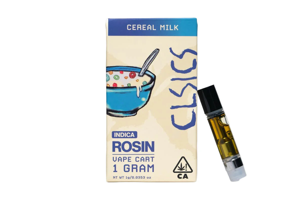 Cereal Milk Live Rosin Vape Cartridge 1g (CLSICS Rosin & Rosin Infused Pre Rolls)