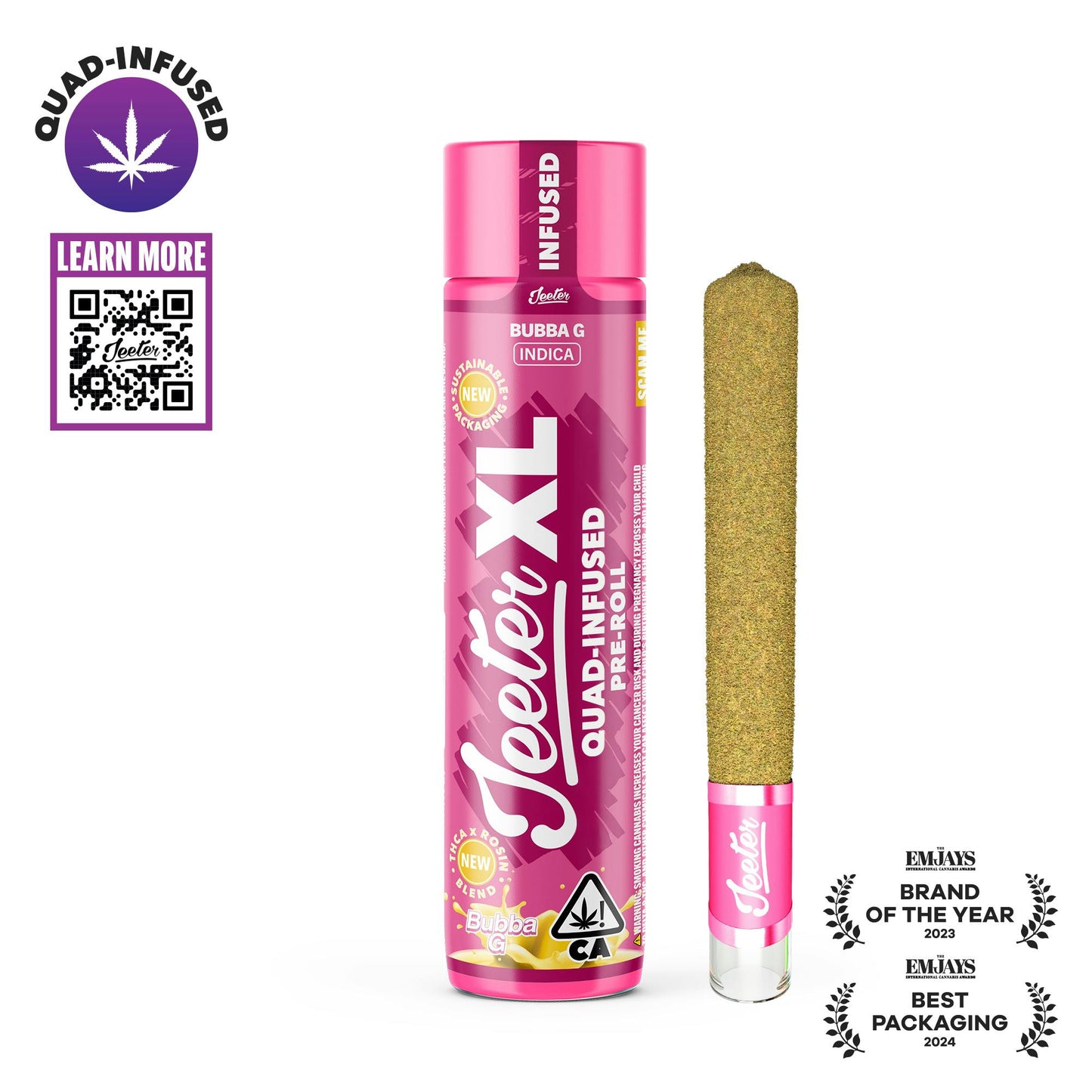 Bubba G XL Quad-Infused Jeeter Joint 2g (Jeeter)