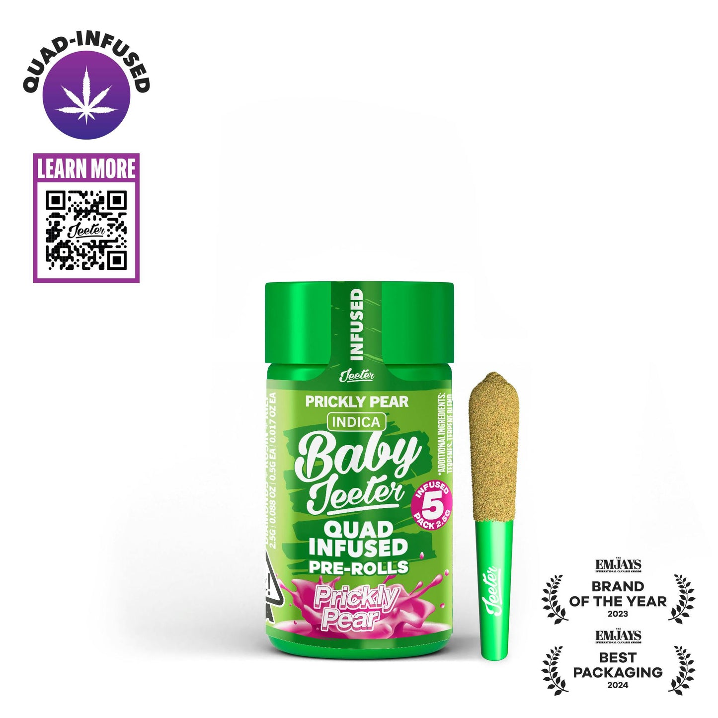 Prickly Pear Quad-Infused Baby Jeeter 5pk 2.5g (Jeeter)