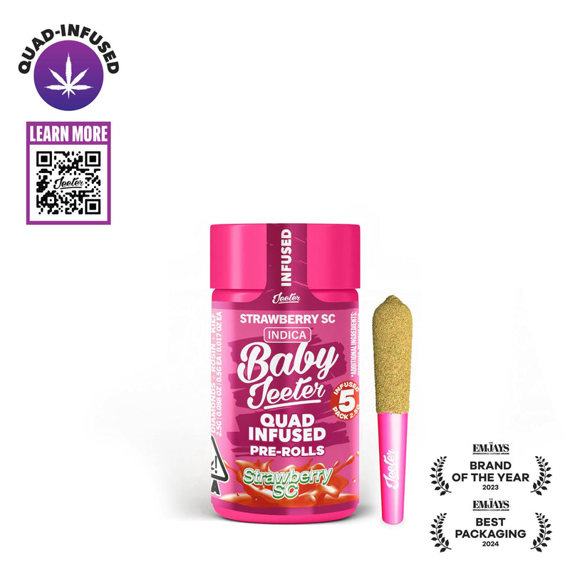 Strawberry SC Quad-Infused Baby Jeeter 5pk 2.5g (Jeeter)