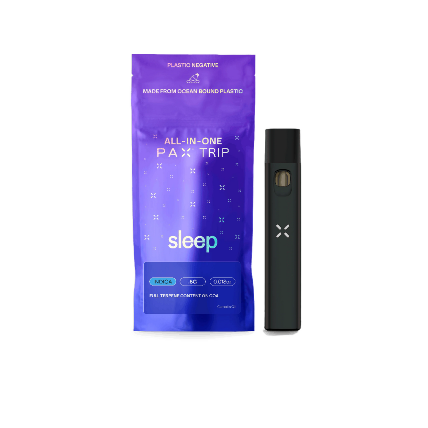 Sleep 1:1 (CBD/THC) Disposable 0.5g (PAX)