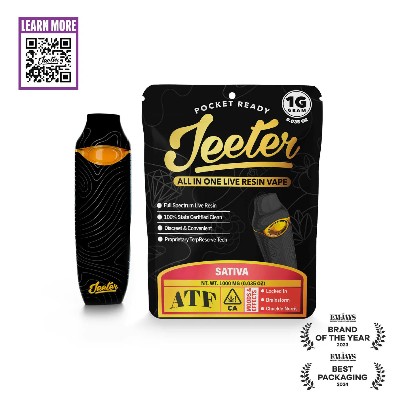 ATF All In One Live Resin Vape 1g (Jeeter)