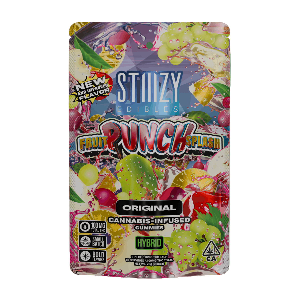 Fruit Punch Splash Original Gummies 10pk 100mg THC (STIIIZY)