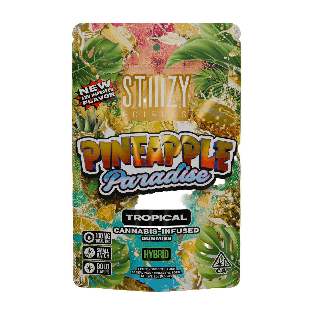 Pineapple Paradise Tropical Gummies 10pk 100mg THC (STIIIZY)