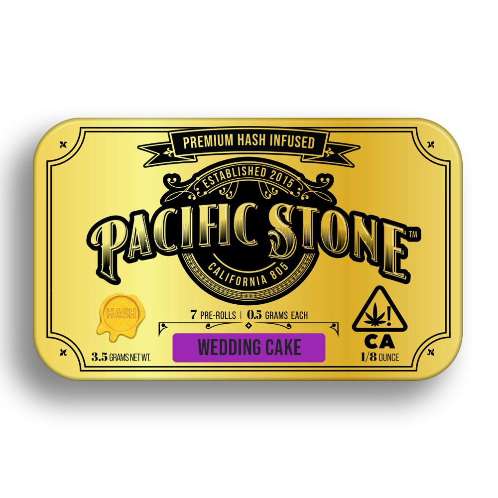 Wedding Cake Indica Hash Infused Pre-Rolls 7pk 3.5g (Pacific Stone)