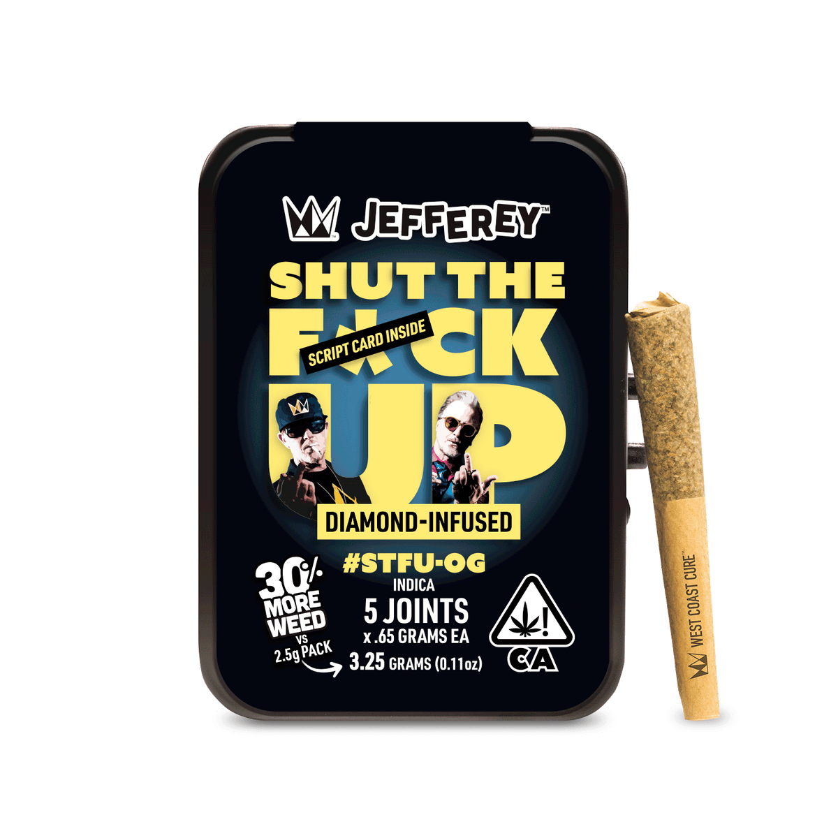 STFU OG Jefferey Infused Joint .65g 5pk 3.25g (West Coast Cure)