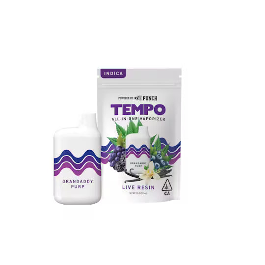 Granddaddy Purple Indica Live Resin Disposable 1g (Tempo)