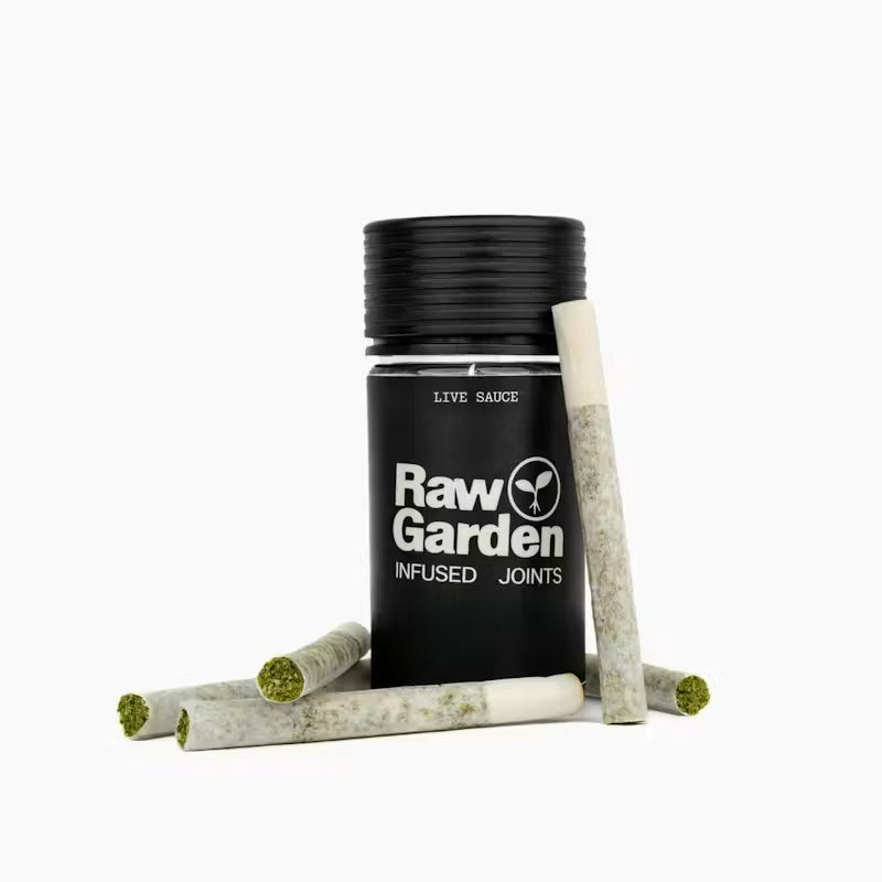 Green Crack Live Sauce Infused Joints 5pk 2.5g (Raw Garden)