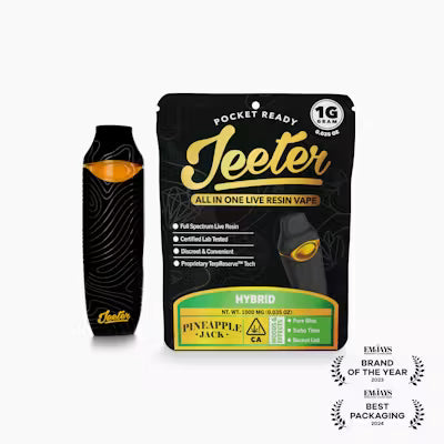 Pineapple Jack All In One Live Resin Vape 1g (Jeeter)