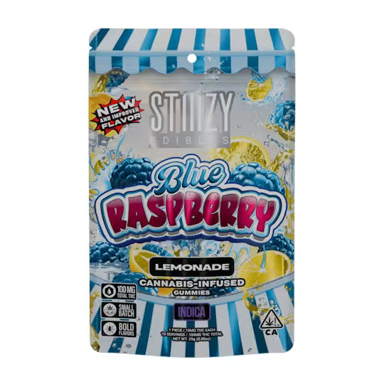 Blue Raspberry Lemonade Gummies 100mg THC Edibles (STIIIZY)