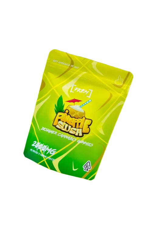 Pineapple Slush Designer Cannabis Gummies 10pk 2000mg THC (FKEM EDIBLES)