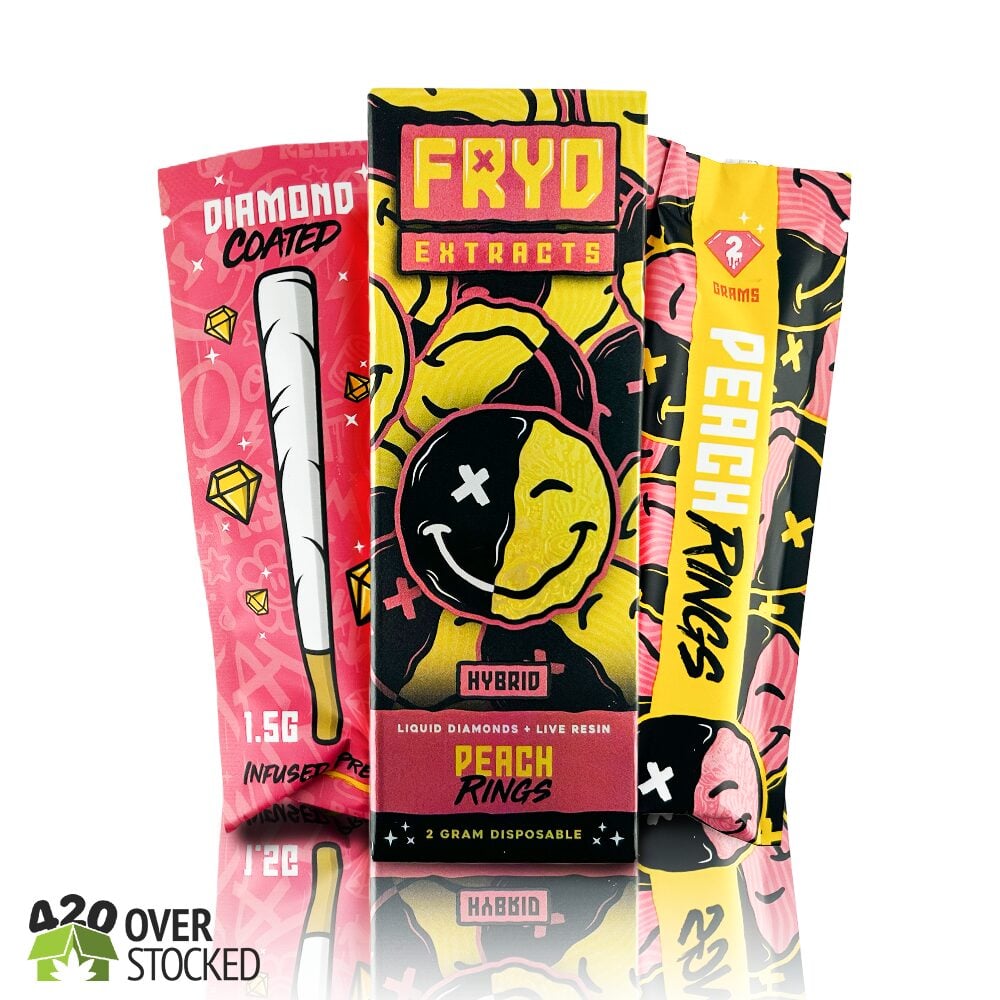 Peach Rings Liquid Diamonds Live Resin Disposable 2g (Fryd Extracts)