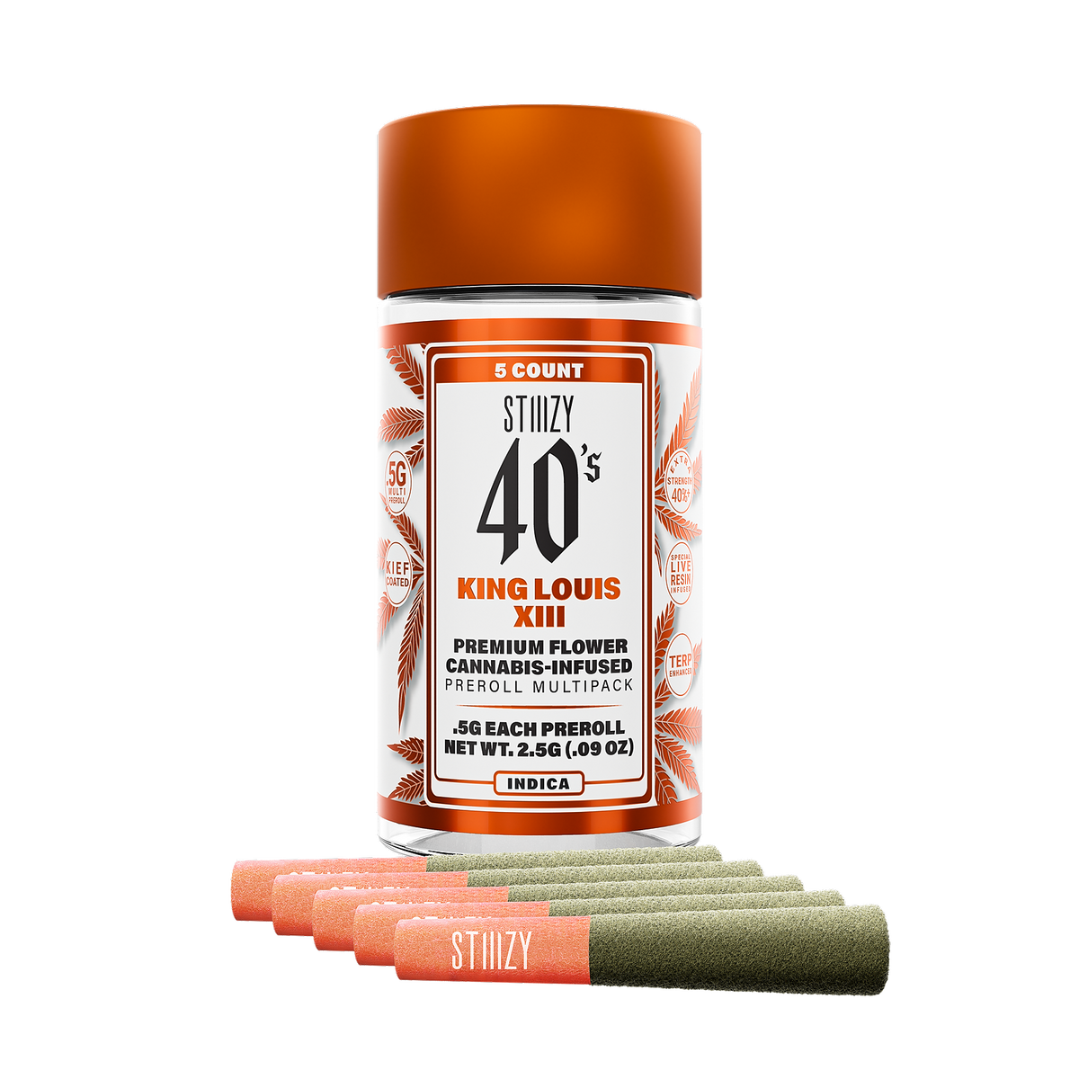KING LOUIS XII 40's Infused Preroll 5 Pack 2.5g (STIIIZY)