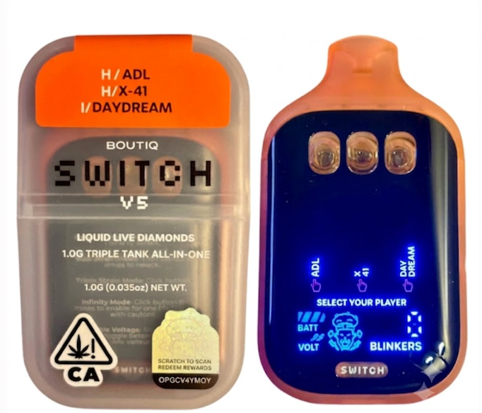 ADL X X-41 X Day Dream Switch V5 Triple Tank Liquid Live Diamonds Dispo