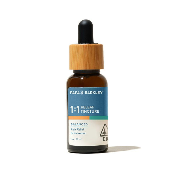 1:1 CBD:THC Releaf Tincture 15ml (Papa & Barkley)