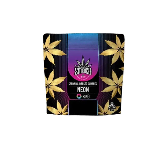 Neon Rings Cannabis Infused Gummies 20pk 1000mg THC (Smashed)