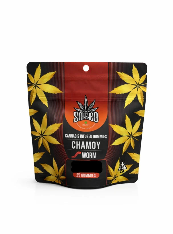Chamoy Worms Cannabis Infused Gummies 20pk 5000mg THC (SMASHED)