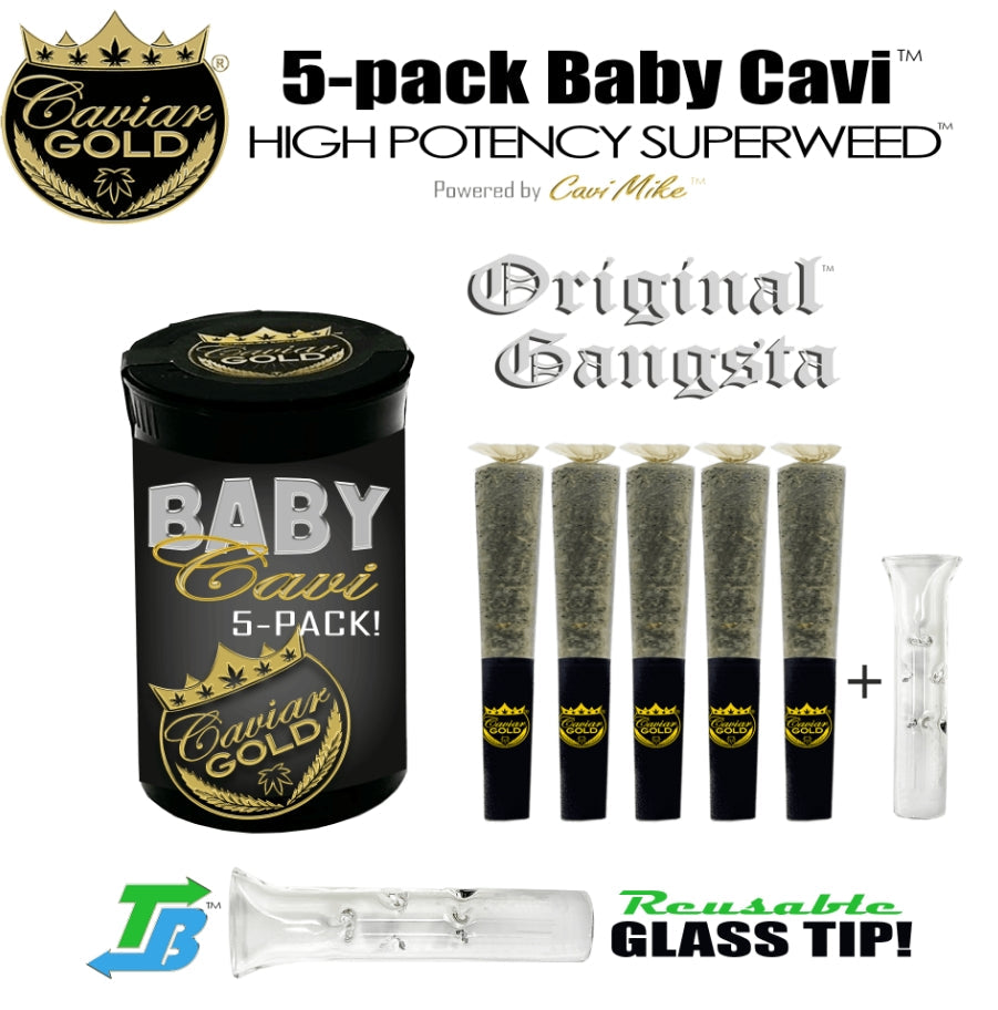 Caviar Gold l Baby Cavi l Original Gangsta l 2.5g 5pk (Caviar Gold)