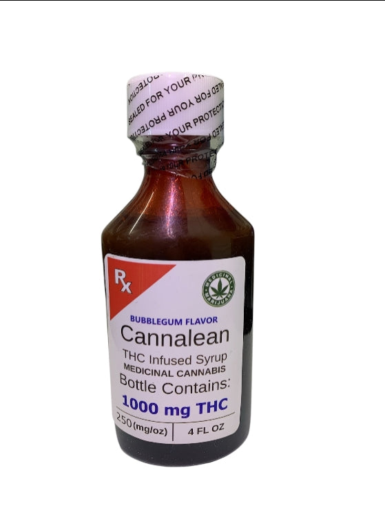 Bubblegum Syrup 1000mg THC (Cannalean)