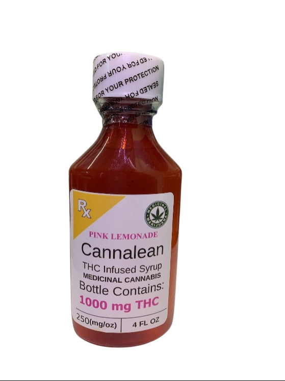 Pink Lemonade Syrup 1000mg THC (Cannalean)