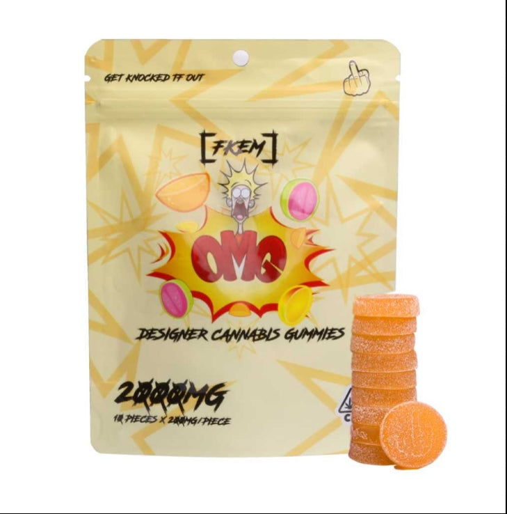 OMG Designer Cannabis Gummies 10pk 2000mg THC (FKEM EDIBLES)