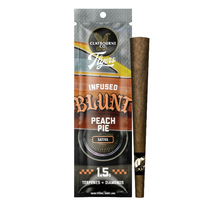 Peach Pie Flyers Infused Blunt 1.5g (Claybourne Co.)