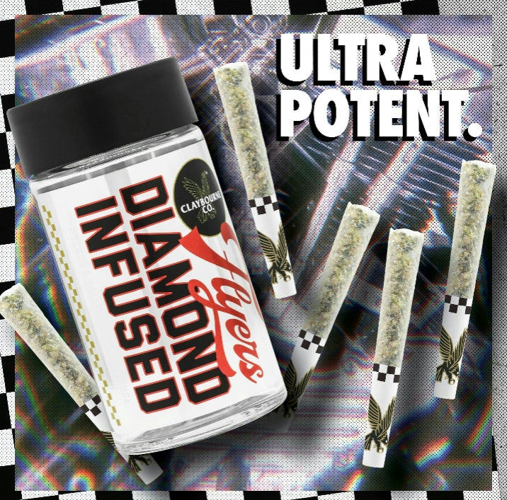 The Judge Diamond Infused Flyers Pre-Rolls 5pk 2.5g (Claybourne Co.)