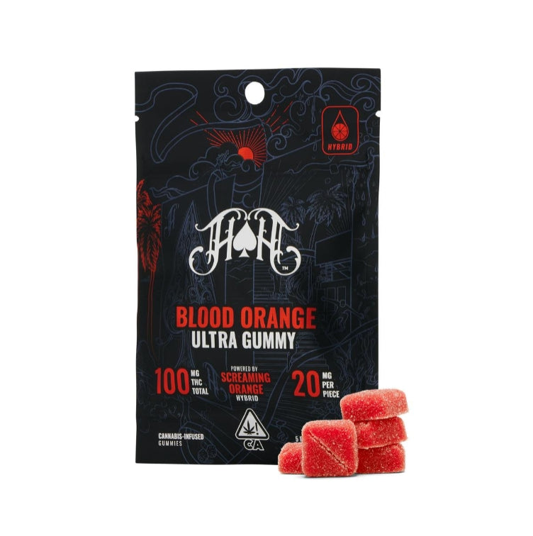Blood Orange: Hybrid Ultra-Pure Gummies 5pk 100mg THC (Heavy Hitters)