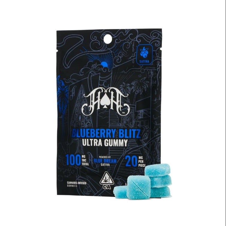 Blueberry Blitz: Sativa Ultra-Pure Gummies 5pk (Heavy Hitters)