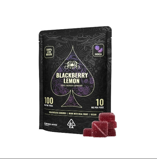 Blackberry Lemon Live Rosin Gummies 10pk 100mg THC (Heavy Hitters)