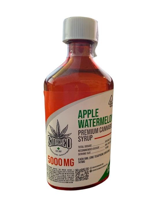 Apple Watermelon Premium Cannabis Syrup 5000mg (Smashed)