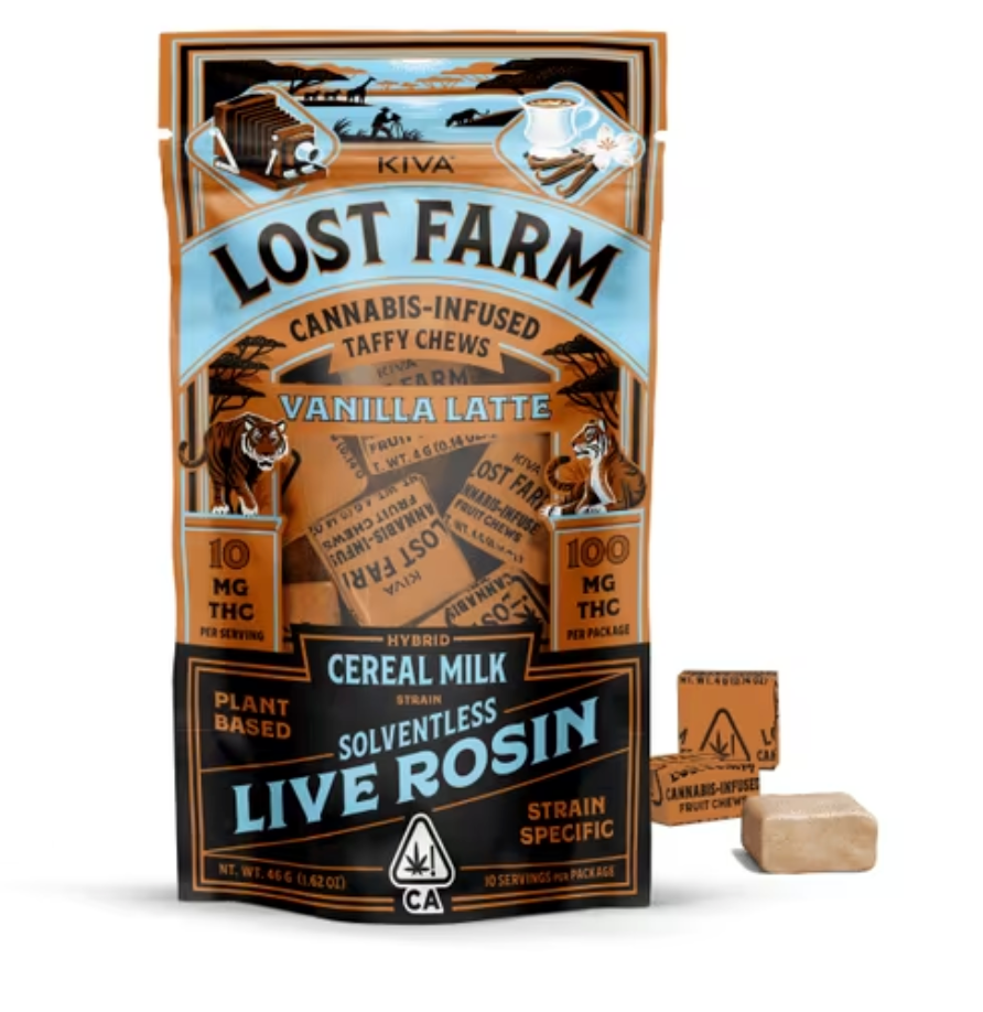 Vanilla Latte 'Cereal Milk' Chew Lost Farm (Kiva Confections)