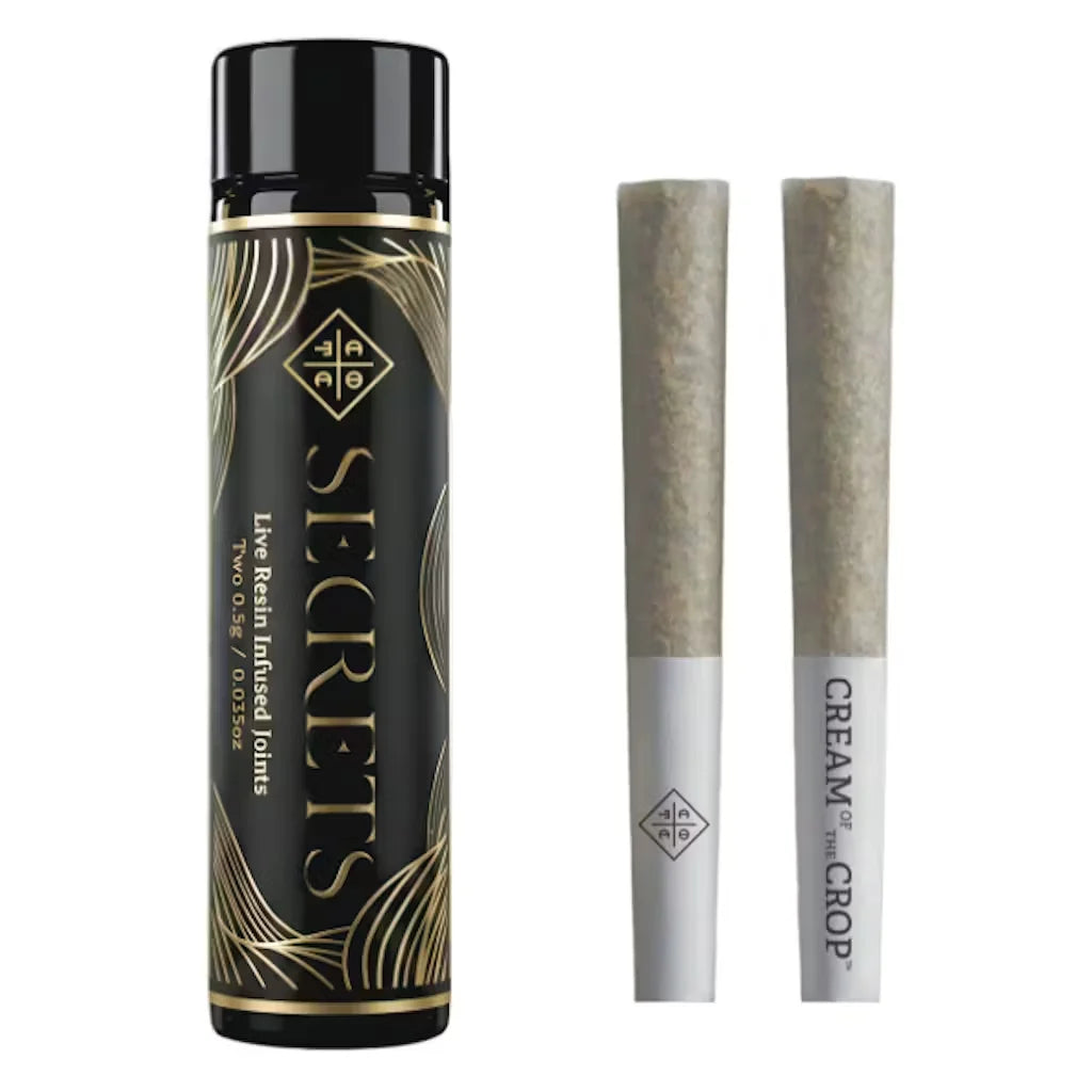 Blue Haze x Jack Herer Secrets Live Resin Infused Prerolls 2pk 1g (Cream of the Crop)