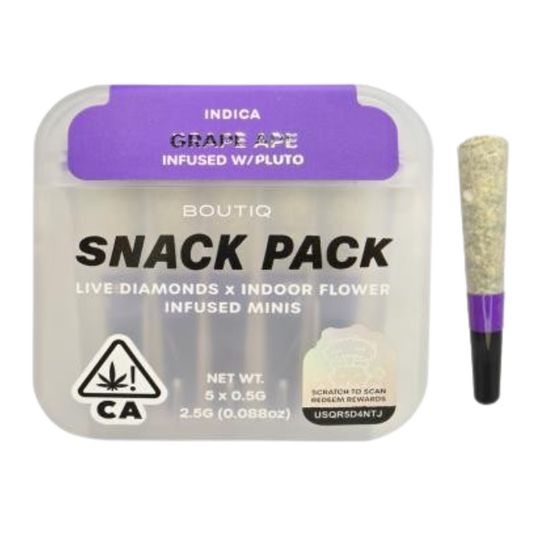 Grape Soda x Rainbow Belts Live Diamond Infused Mini Pre Rolls 5pk (2.5g) (Boutiq)