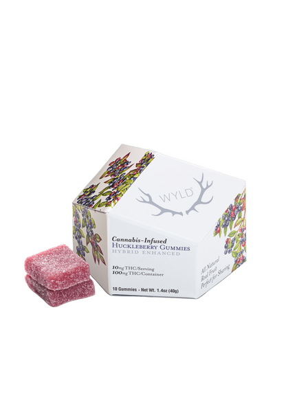Huckleberry Hybrid Enhanced Gummies 10pk 100mg THC (WYLD)