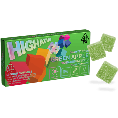 Green Apple Sour 2:1 THC:CBD 10pk 100THC:50CBD (Highatus)