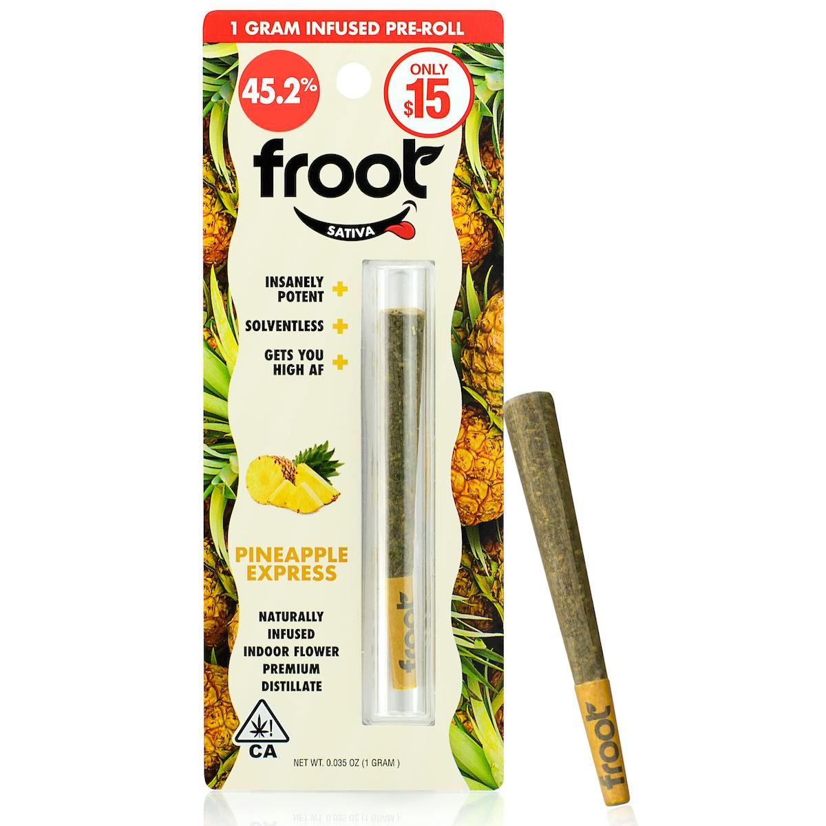 Pineapple Express Infused Pre-roll 1g (Froot)