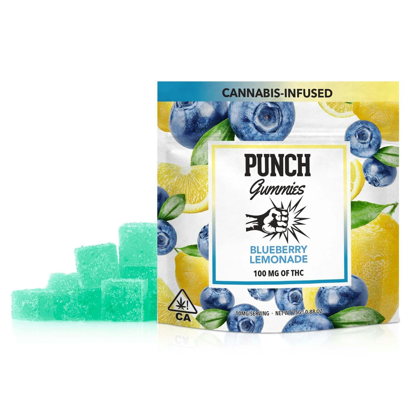 Blueberry Lemonade Gummies 10pk 100mg THC (Punch Edibles & Extracts)