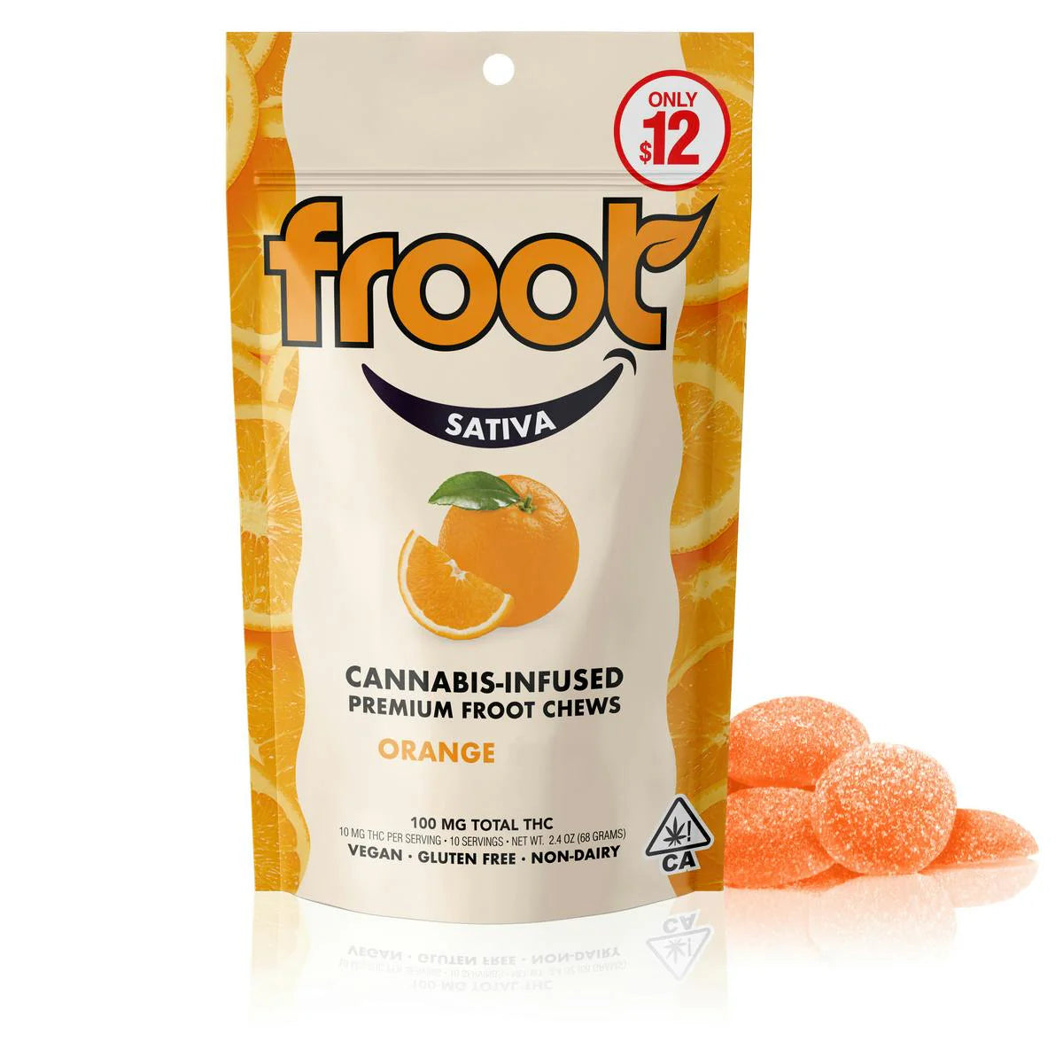 Orange Tangie Gummies 100mg THC (Froot)
