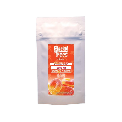 Peach Rings Cannabis Infused Gummies 5000mg THC (Stack n Trees)