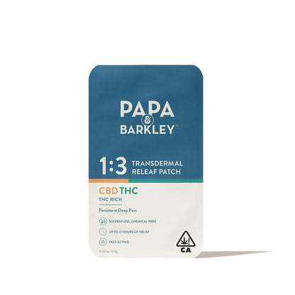 Releaf Patch 1:3 CBD:THC 30mg (Papa & Barkley)